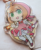 Cardcaptor Sakura Double-Sided Glitter Keychains