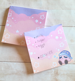 Pastel Clouds Memo Pad