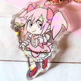 Madoka Holographic Keychain