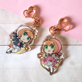 Cardcaptor Sakura Double-Sided Glitter Keychains